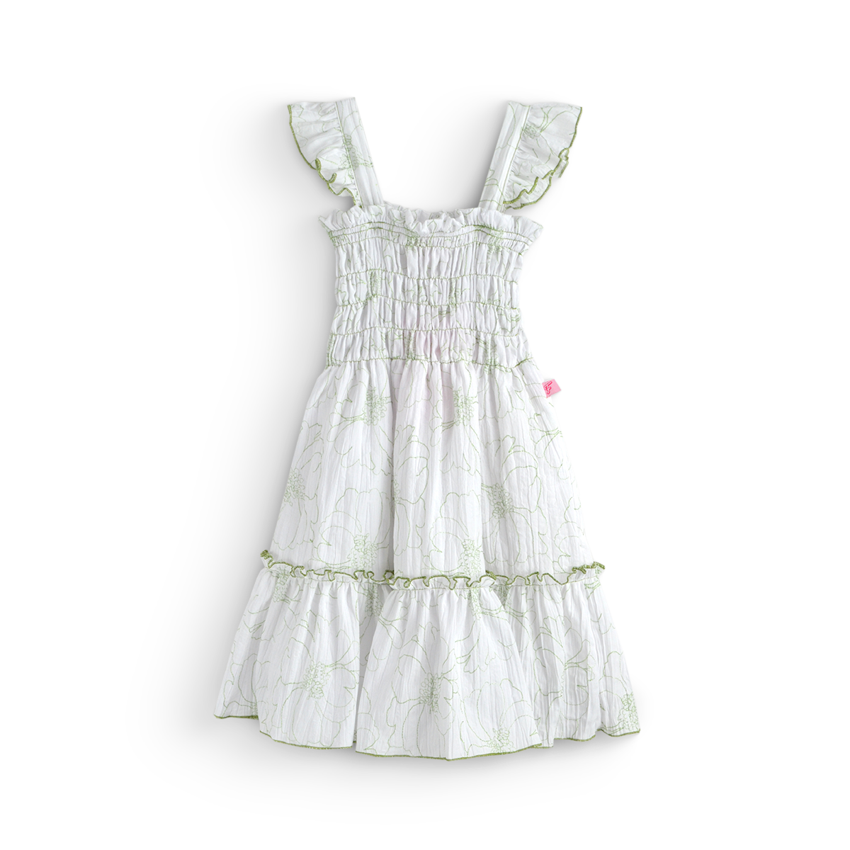 Vestido de tirantes con olanes • PATY 1 • tallas ch-m-gr • VENI0214G