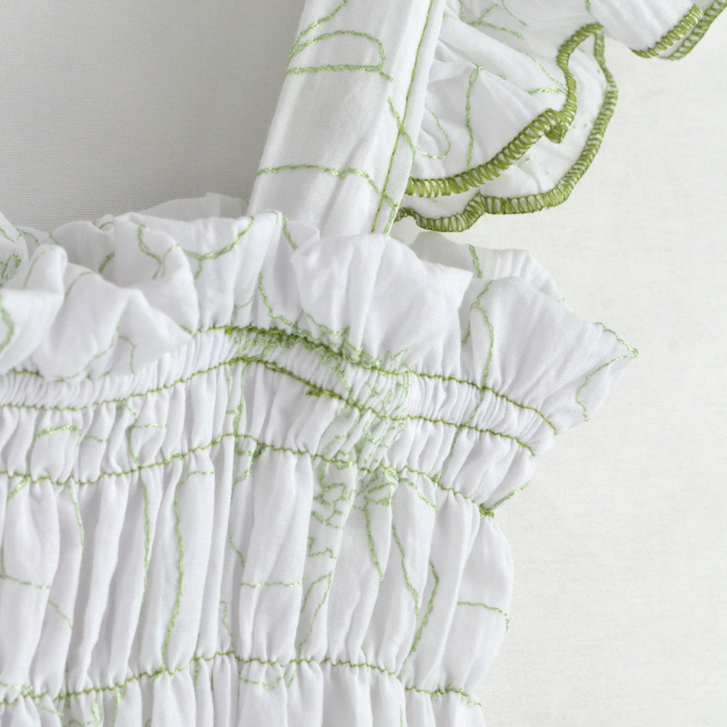 Vestido de tirantes con olanes • PATY 1 • tallas ch-m-gr • VENI0214G