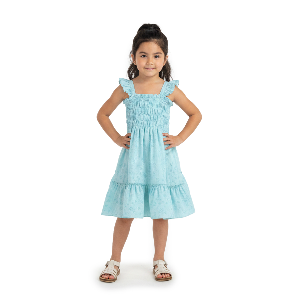 Vestido de tirantes con olanes •  PATY 1 •  tallas ch-m-gr • VENI0214C