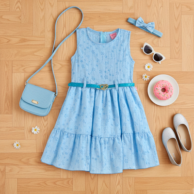 Vestido floreado con cinturón •  PATY 2 •  tallas ch-m-gr • VENI0215C