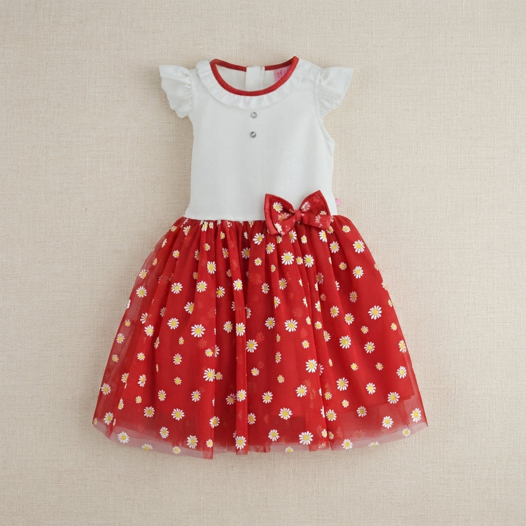 Vestido casual con tul • 4 a 11 años • Vania 2