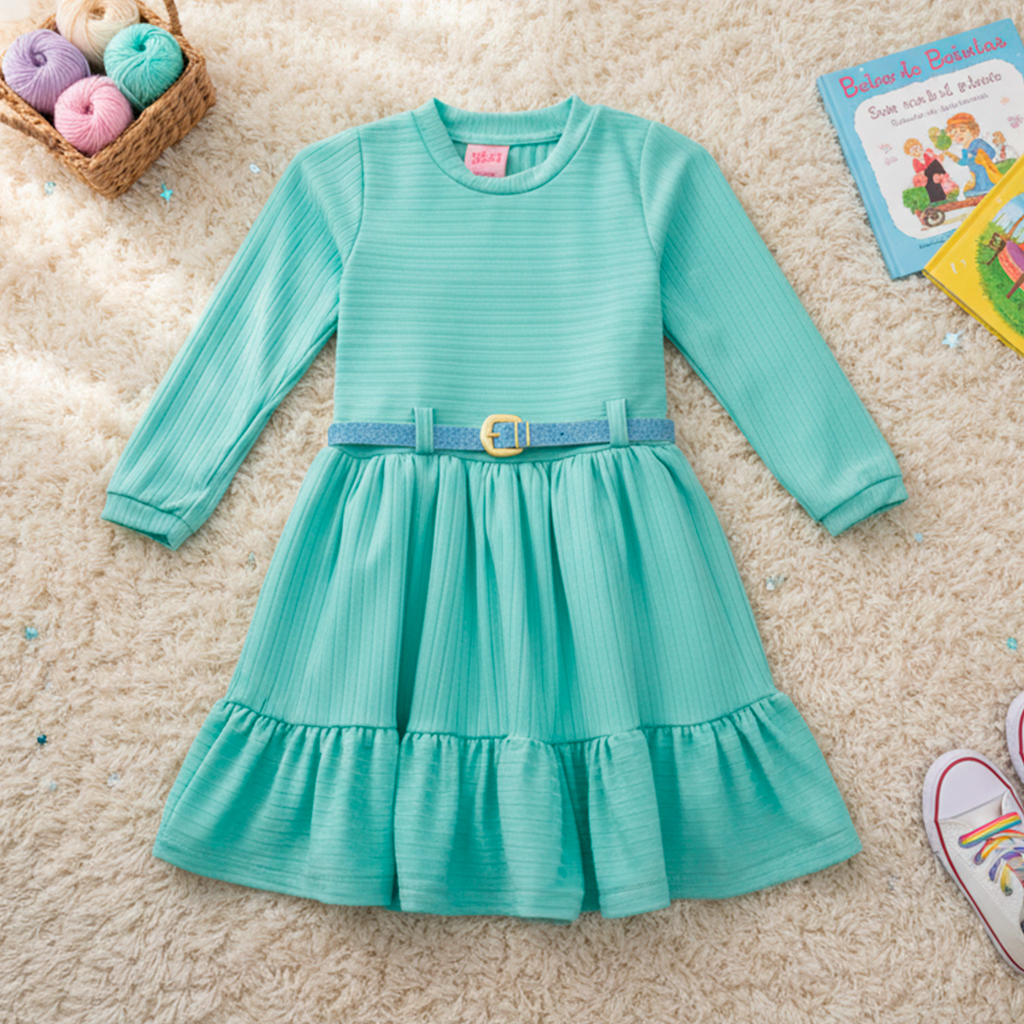 Vestido a rayas con cinturón • NADIA 1 • tallas 1-2-3 • VEBB0131