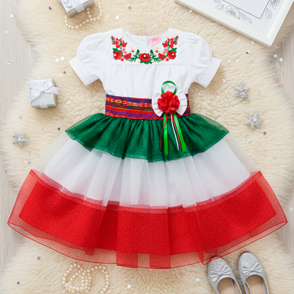 Vestido para  fiestas patrias • LUPITA 4 •  tallas ch-m-gr  • VENI0155