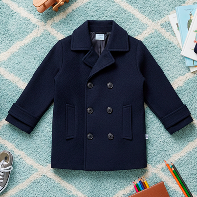 Lined wool coat with buttons | ABNN0001 | sizes S-M-L