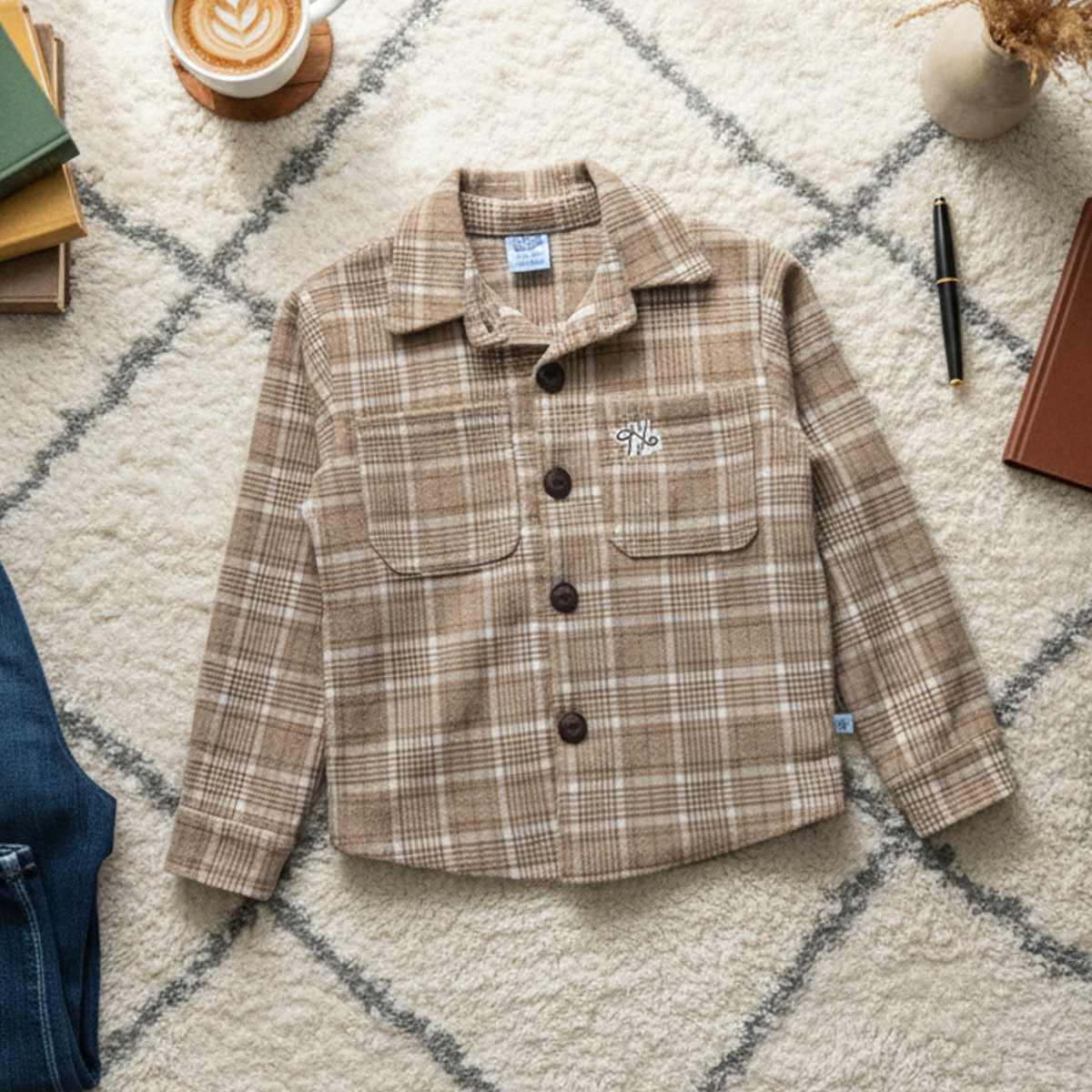 Sobrecamisa a cuadros • ALAN 1 • tallas ch-m-gr • SCNN0002