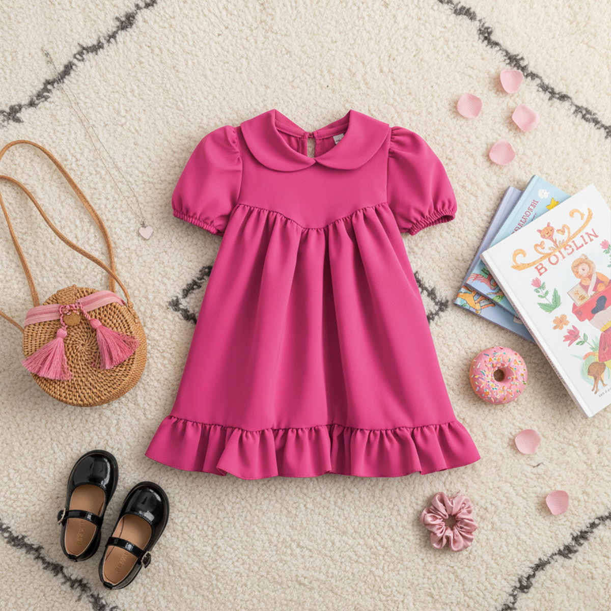 Vestido con moño para bebé | VEBB0126 | tallas 1-2-3