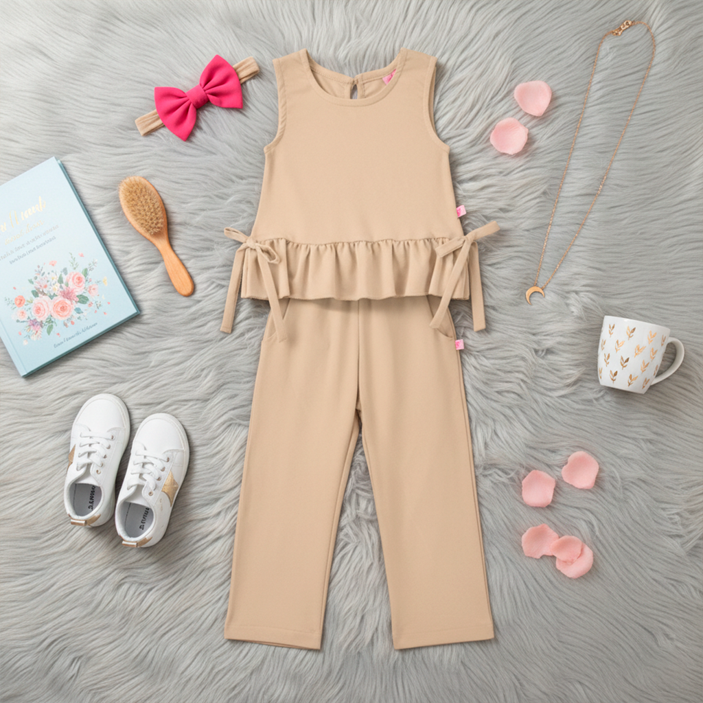 Conjunto de blusa con moños y pantalón Nila FLORY CONI0033 [tallas ch-m-g]