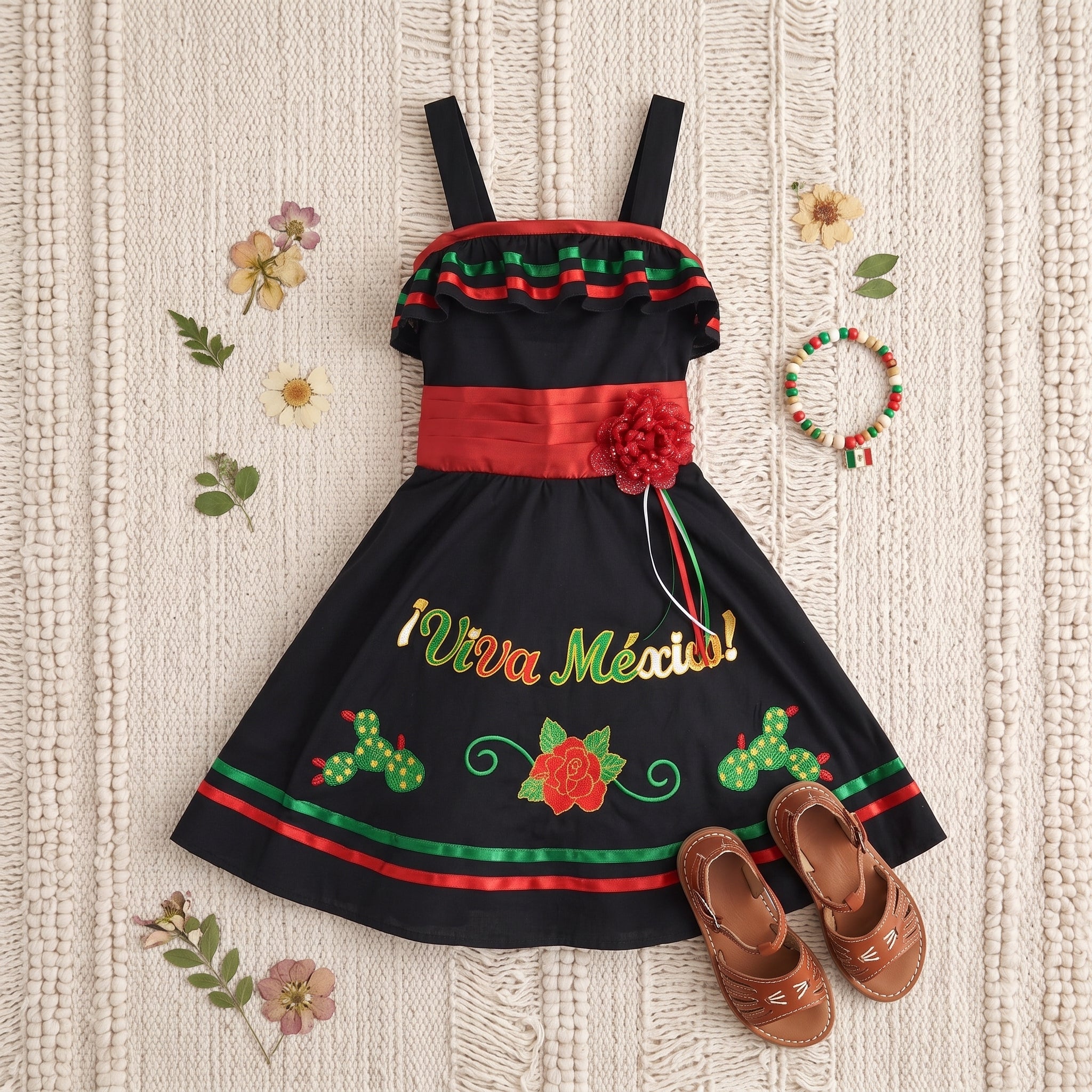 Vestido para fiestas patrias • tallas ch-m-gr-xg • LUPITA 3