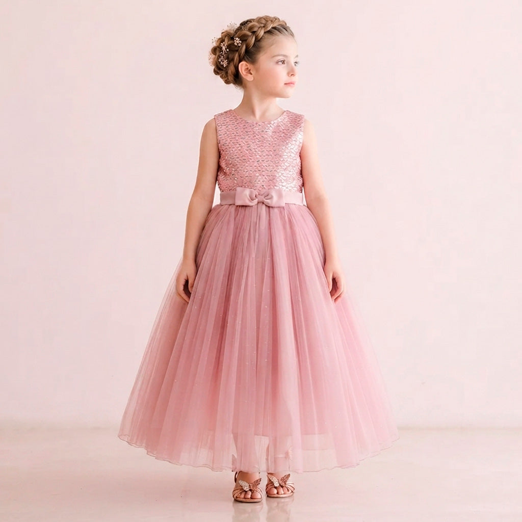 Vestido de Gala largo con lentejuelas  • 3 a 12 años •  Catalina 6