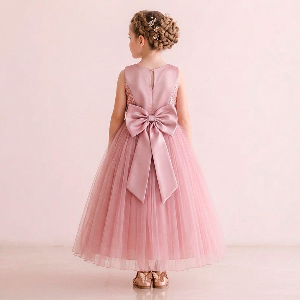 Vestido de Gala largo con lentejuelas  • 3 a 12 años •  Catalina 6
