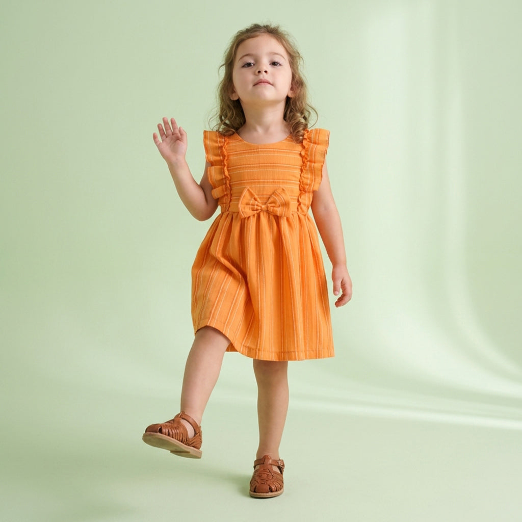 Vestido con olanes en hombros •  1 a 3 años • Malena 1