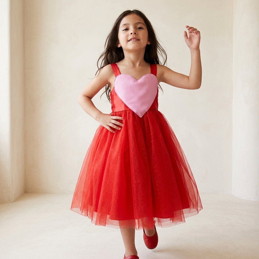 Vestido corazón San Valentín • 3 a 12 años • Valentina 1