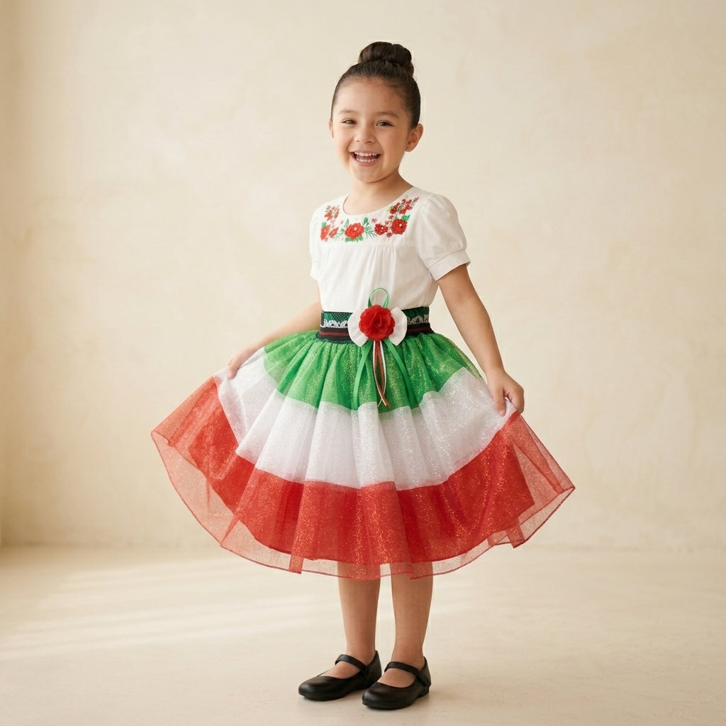 Vestido para  fiestas patrias • 4 a 11 años • Lupita 4