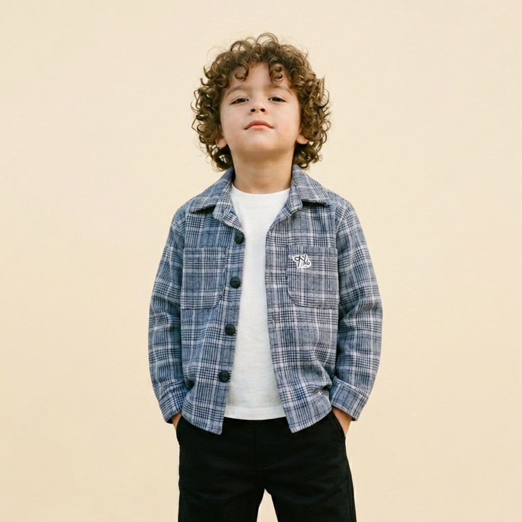 Sobre camisa a cuadros • 4 a 11 años • Alan 1