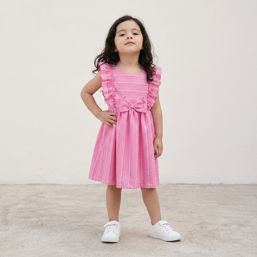 Vestido con olanes en hombros •  1 a 3 años • Malena 1