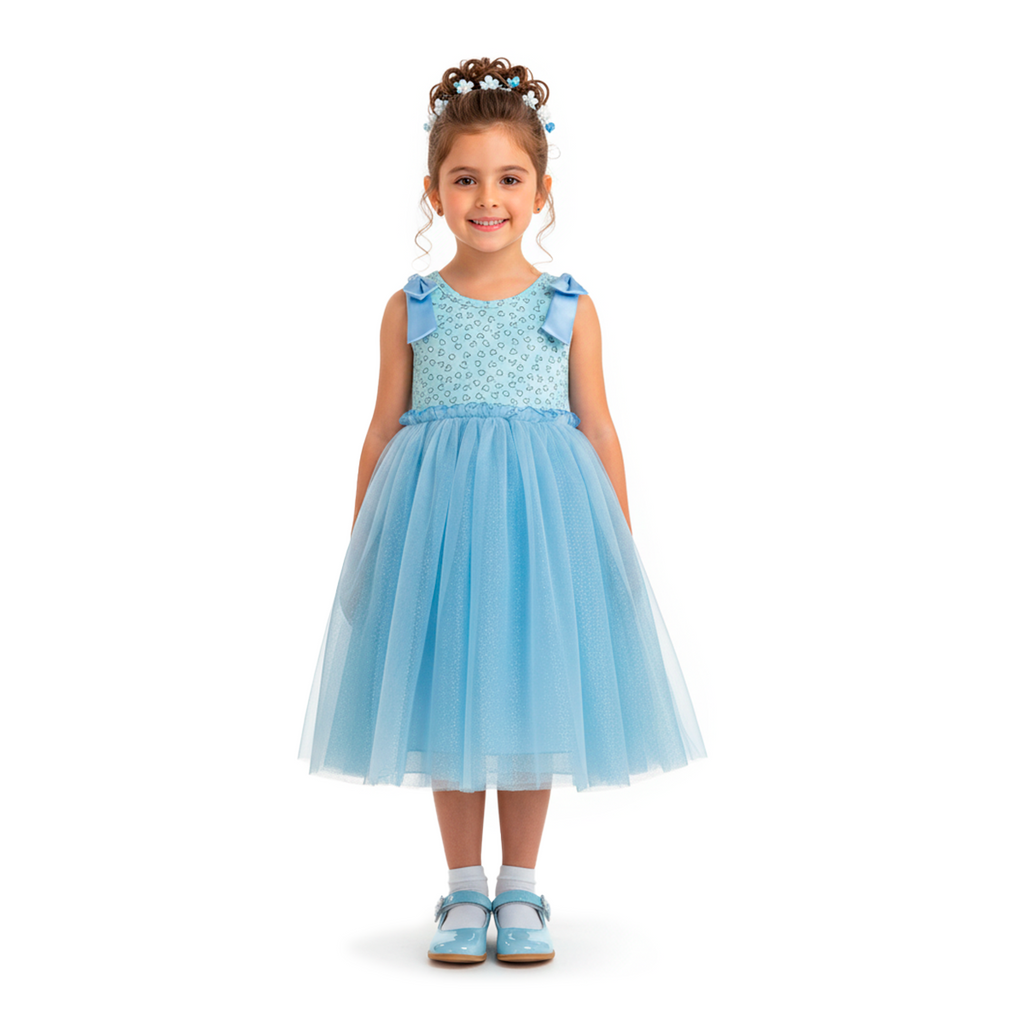 Vestido de tul corazones • NATALI 20 •  tallas ch-m-g • VENI0206C