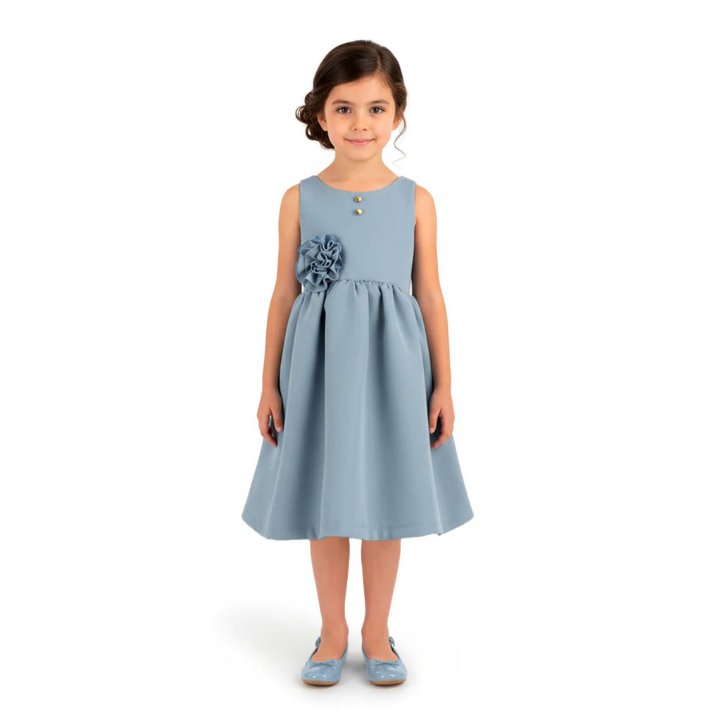 Vestido con moño y botones • BARBIE 13 • tallas ch-m-gr • VENI0181