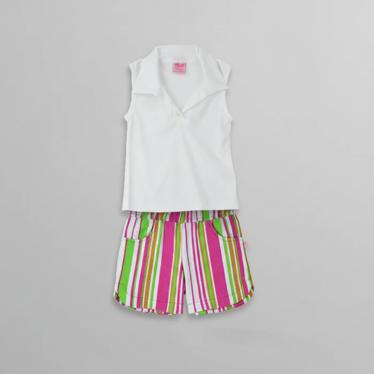 Conjunto de Short rayado con blusa • ACAPULCO 1 • tallas ch-m-gr • CONI0035
