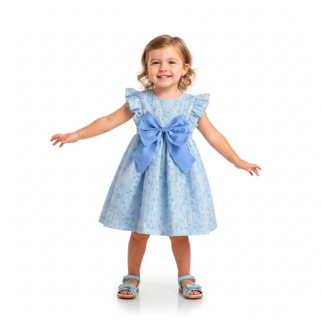 Vestido con moño • PATY 4 •  tallas 1-2-3 • VEBB0149B