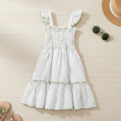 Vestido de tirantes con olanes • PATY 1 • tallas ch-m-gr • VENI0214G