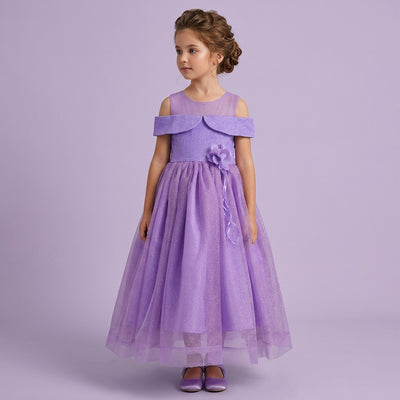 Vestido de Gala con tul sparkle • VALERIA 4 •  tallas xch-ch-m-gr-xg • VENI0201