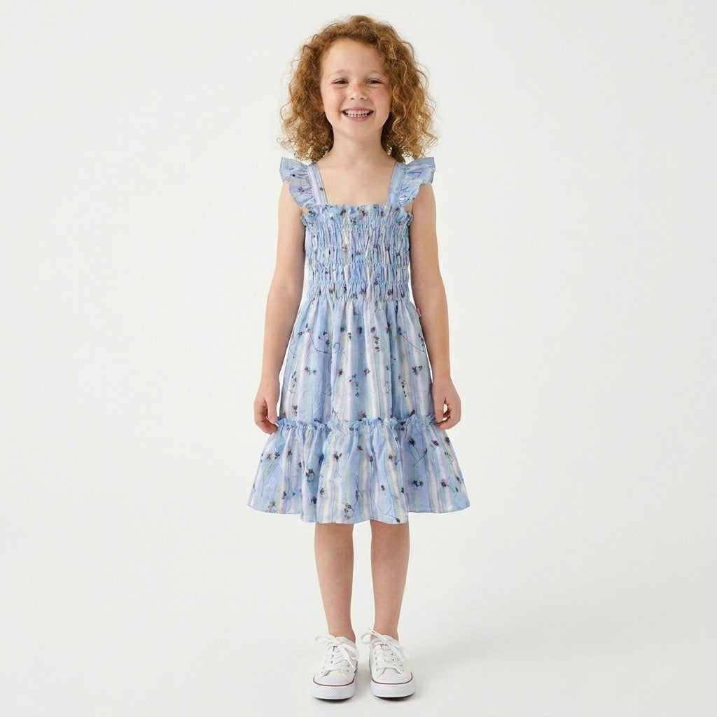 Vestido de tirantes con olanes • PATY 1 • tallas ch-m-gr • VENI0214F