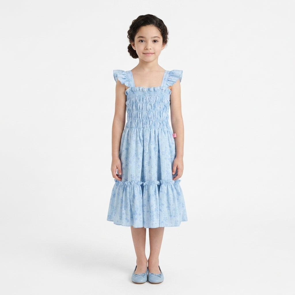 Vestido de tirantes con olanes • PATY 1 •  tallas ch-m-gr • VENI0214B