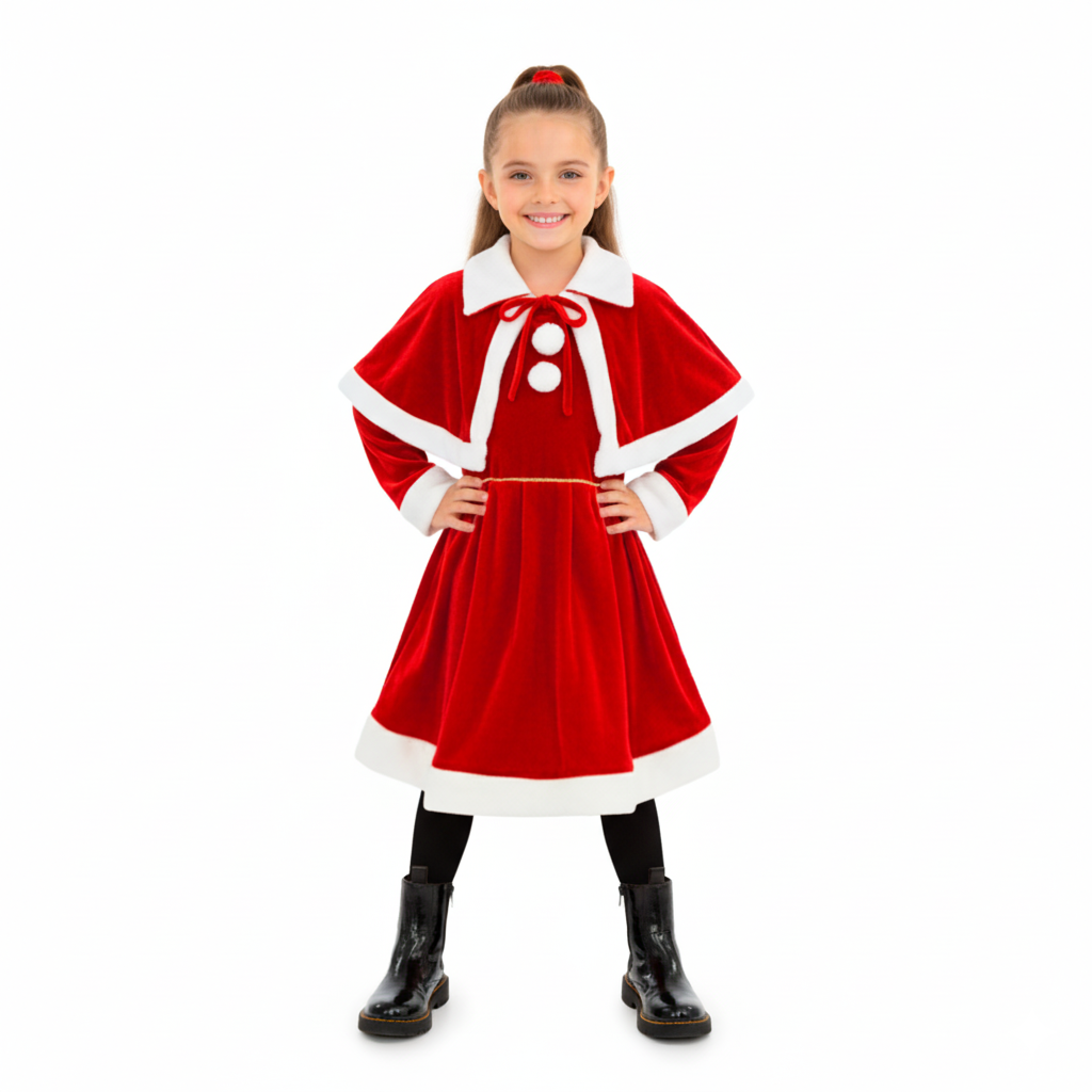 Vestido navideño para niña FLORY VENI0056