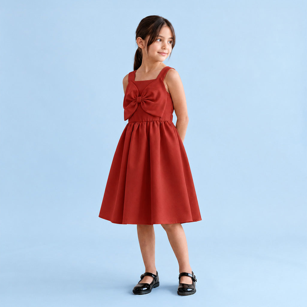 Vestido circular con moño • 4 a 11 años • Barbie 15