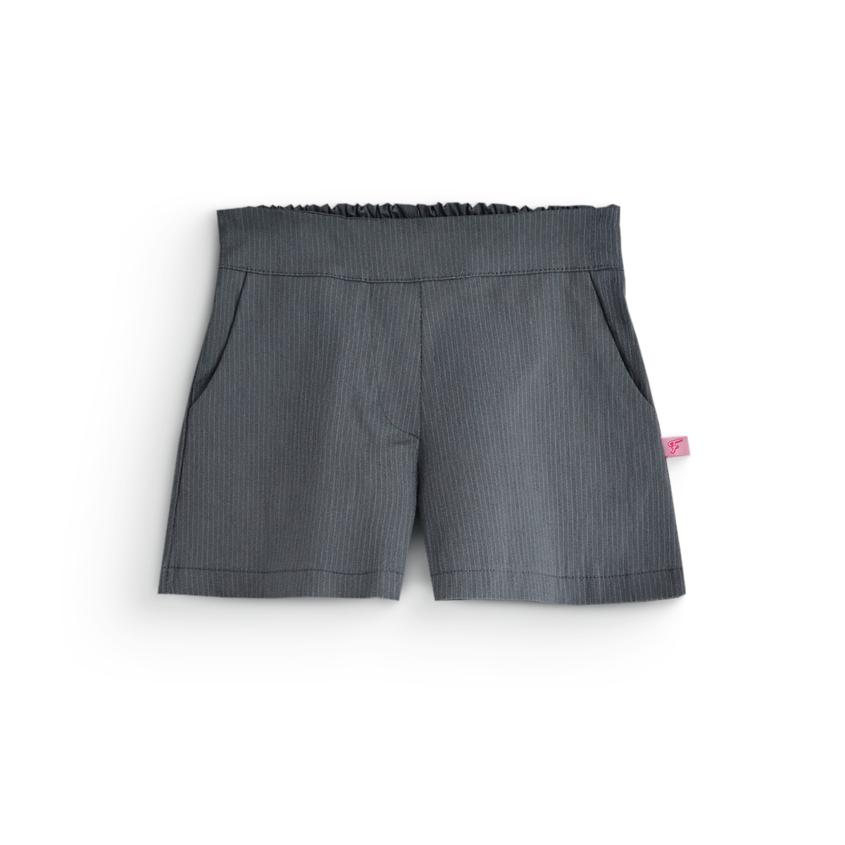 Conjunto de chaleco con botones y short a rayas • 4 a 12 años • Adriana 1