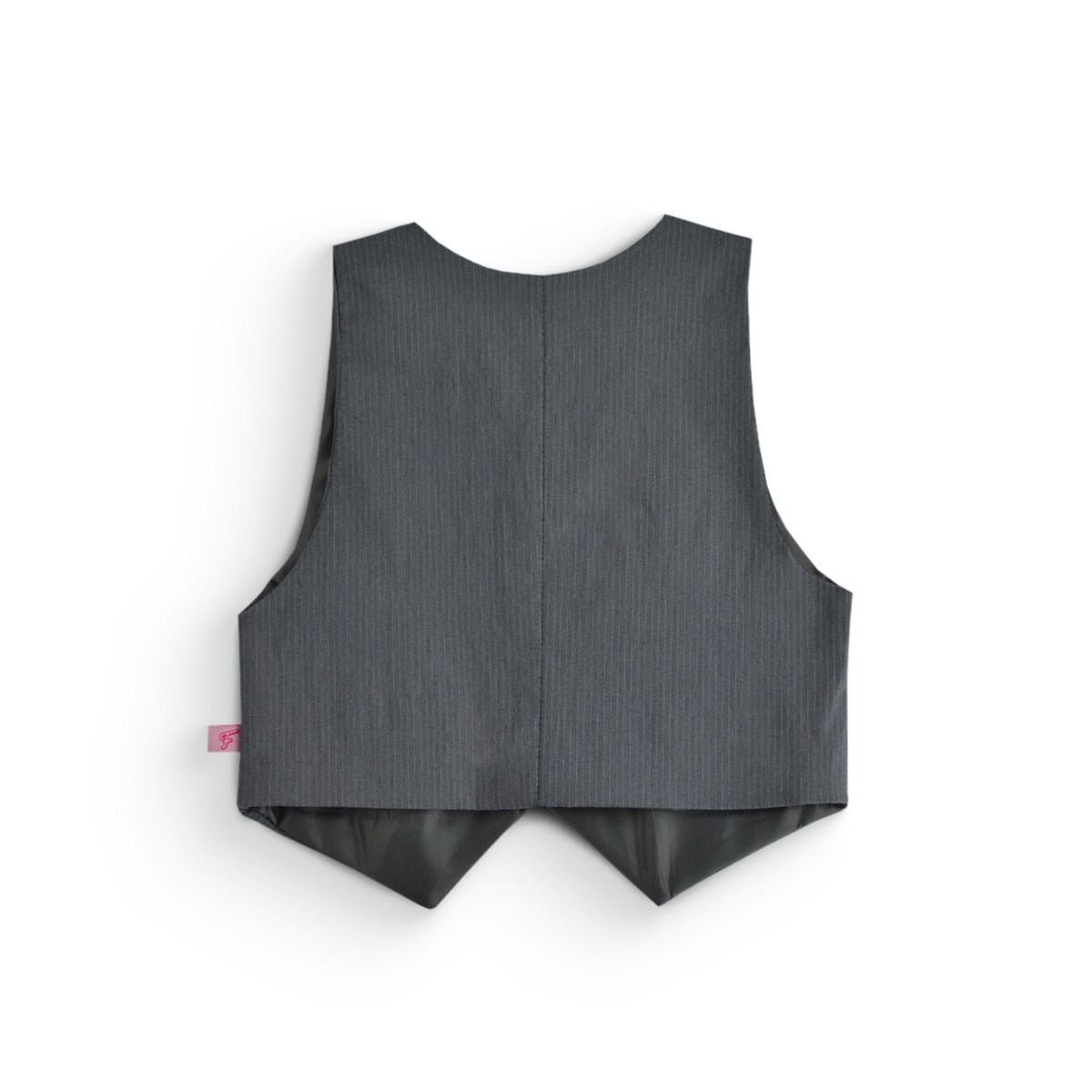 Conjunto de chaleco con botones y short a rayas • 4 a 12 años • Adriana 1