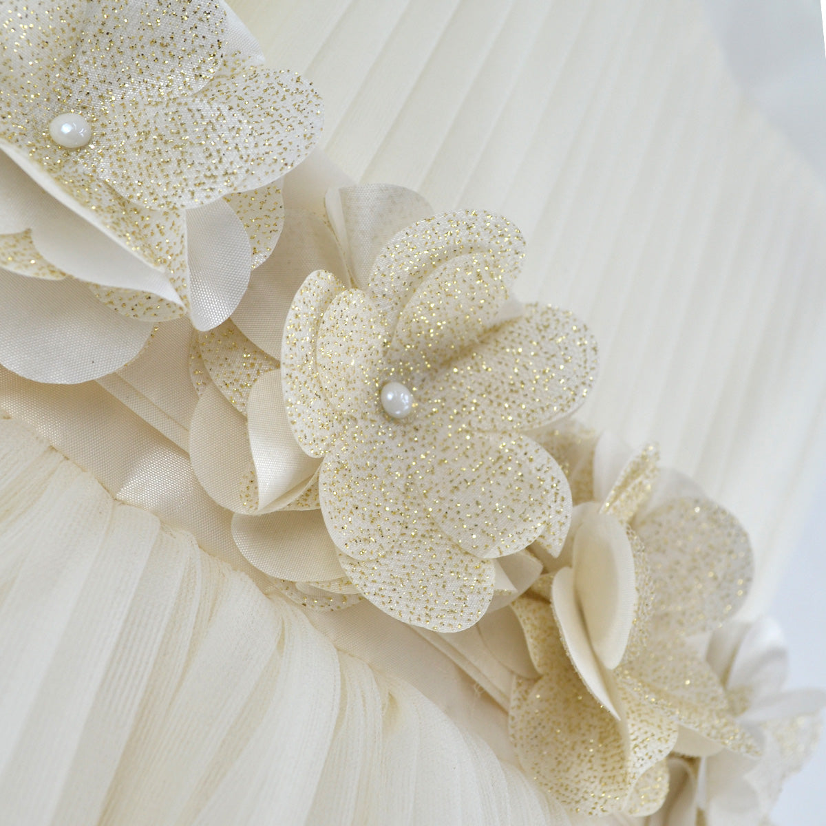 Vestido de Gala con tul y cinta con flores • 4 a 12 años • Valeria 6