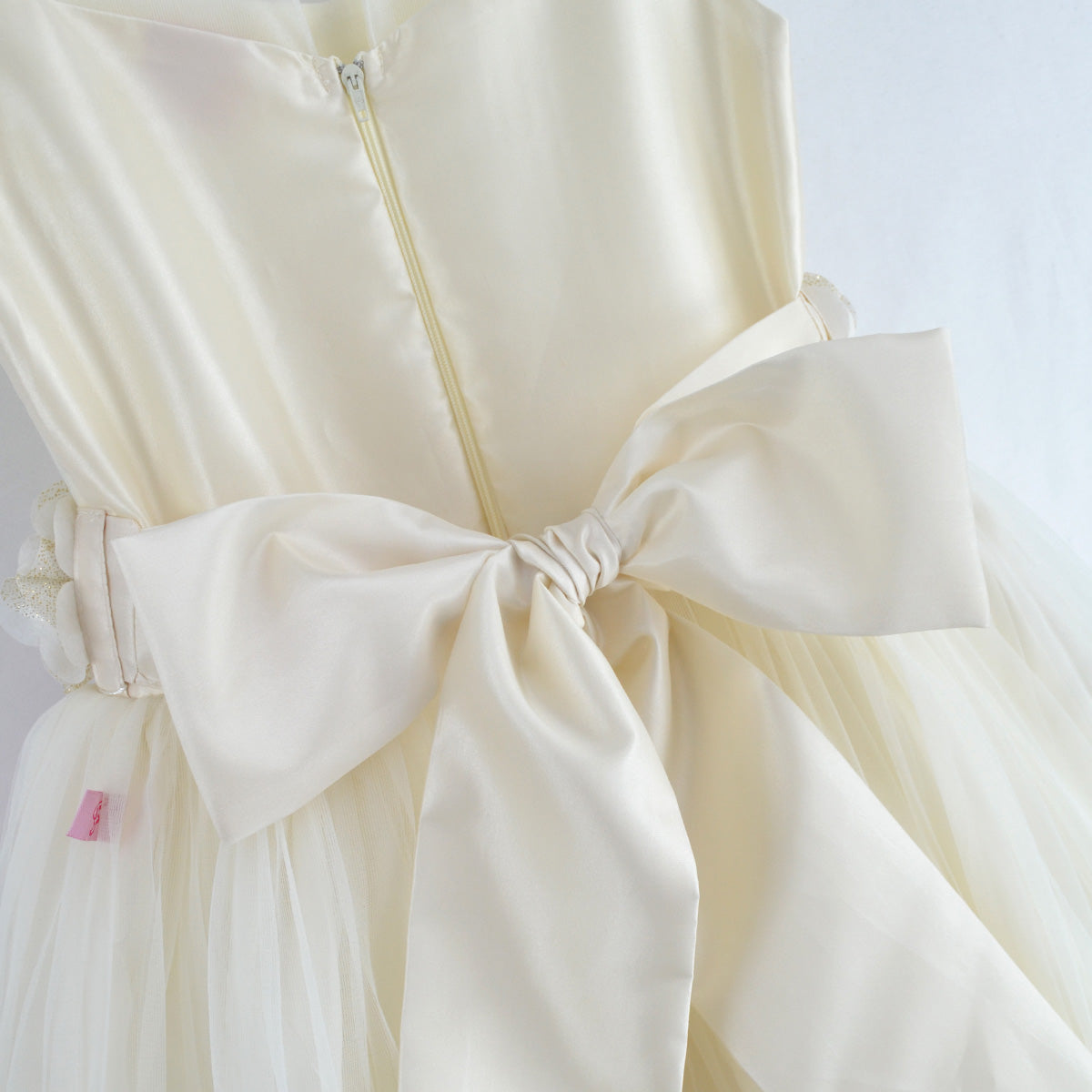Vestido de Gala con tul y cinta con flores • 4 a 12 años • Valeria 6