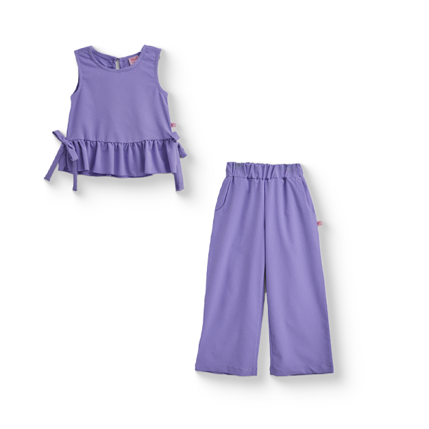 Conjunto de blusa con moños y pantalón Nila FLORY CONI0033 [tallas ch-m-g]