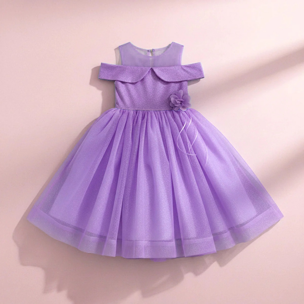 Vestido de Gala con tul sparkle • VALERIA 4 •  tallas xch-ch-m-gr-xg • VENI0201