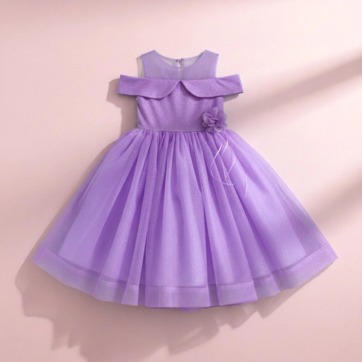 Vestido de Gala con tul sparkle • VALERIA 4 •  tallas xch-ch-m-gr-xg • VENI0201