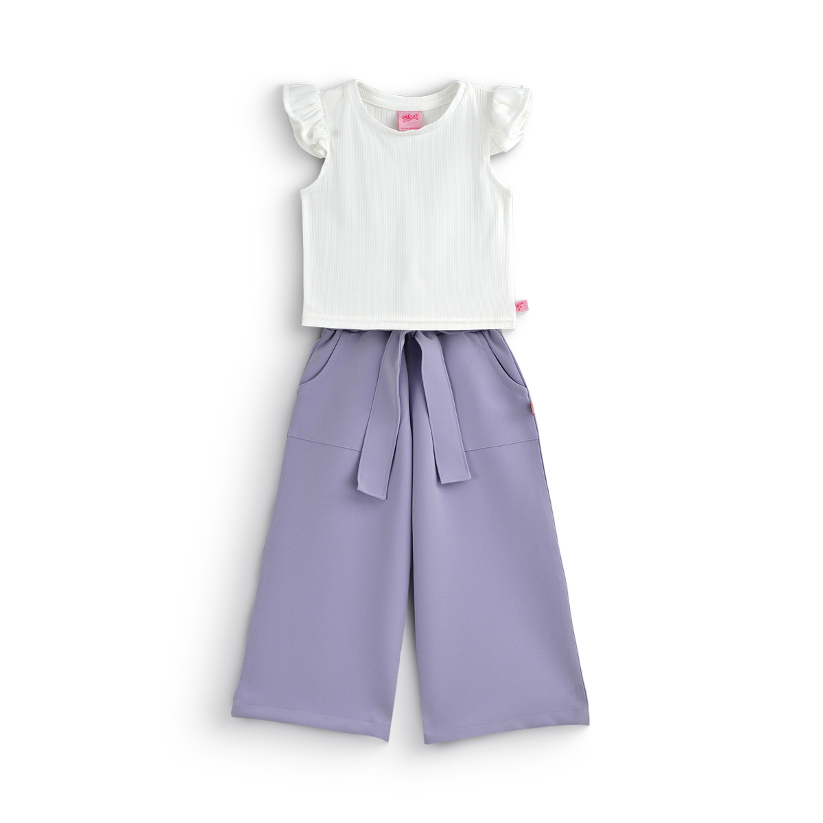 Conjunto con pantalón ancho con blusa blanca • tallas ch-m-gr-xg • BARBIE 5 • CONI0011