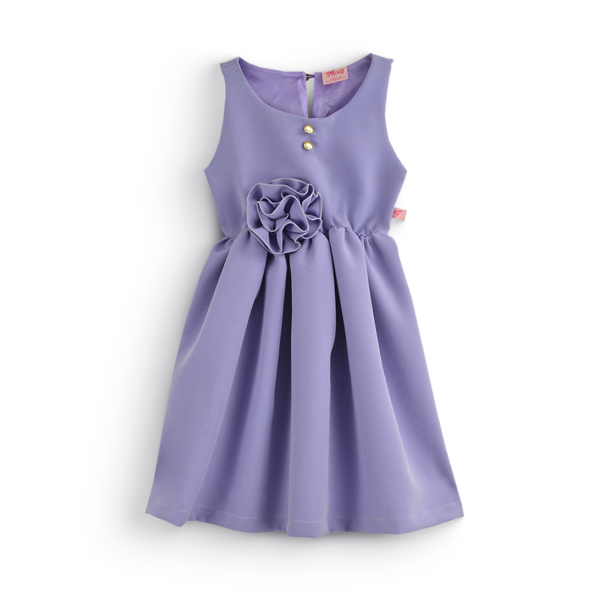 Vestido con moño y botones • BARBIE 13 •  tallas 1-2-3 • VEBB0123