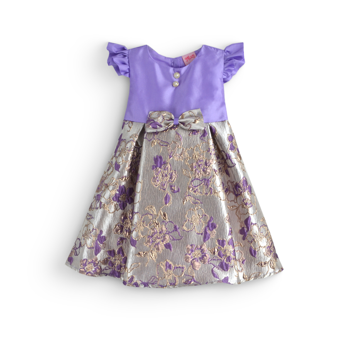 ROSELIA 2 • Satinado con jacquard floral  • tallas 1-2-3  •  VEBB0147