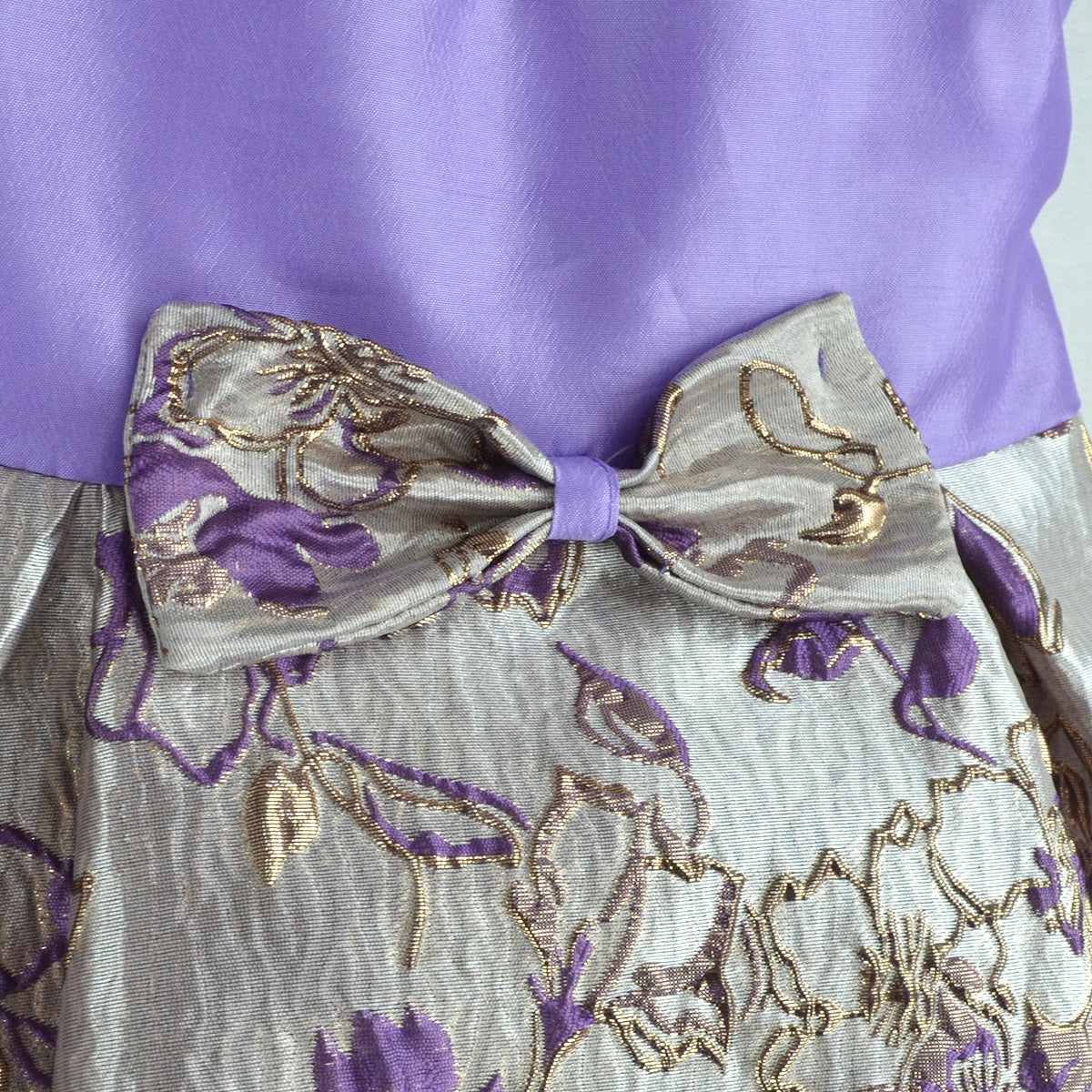 Vestido satinado con jacquard floral  • ROSELIA 2 •  tallas 1-2-3  •  VEBB0147