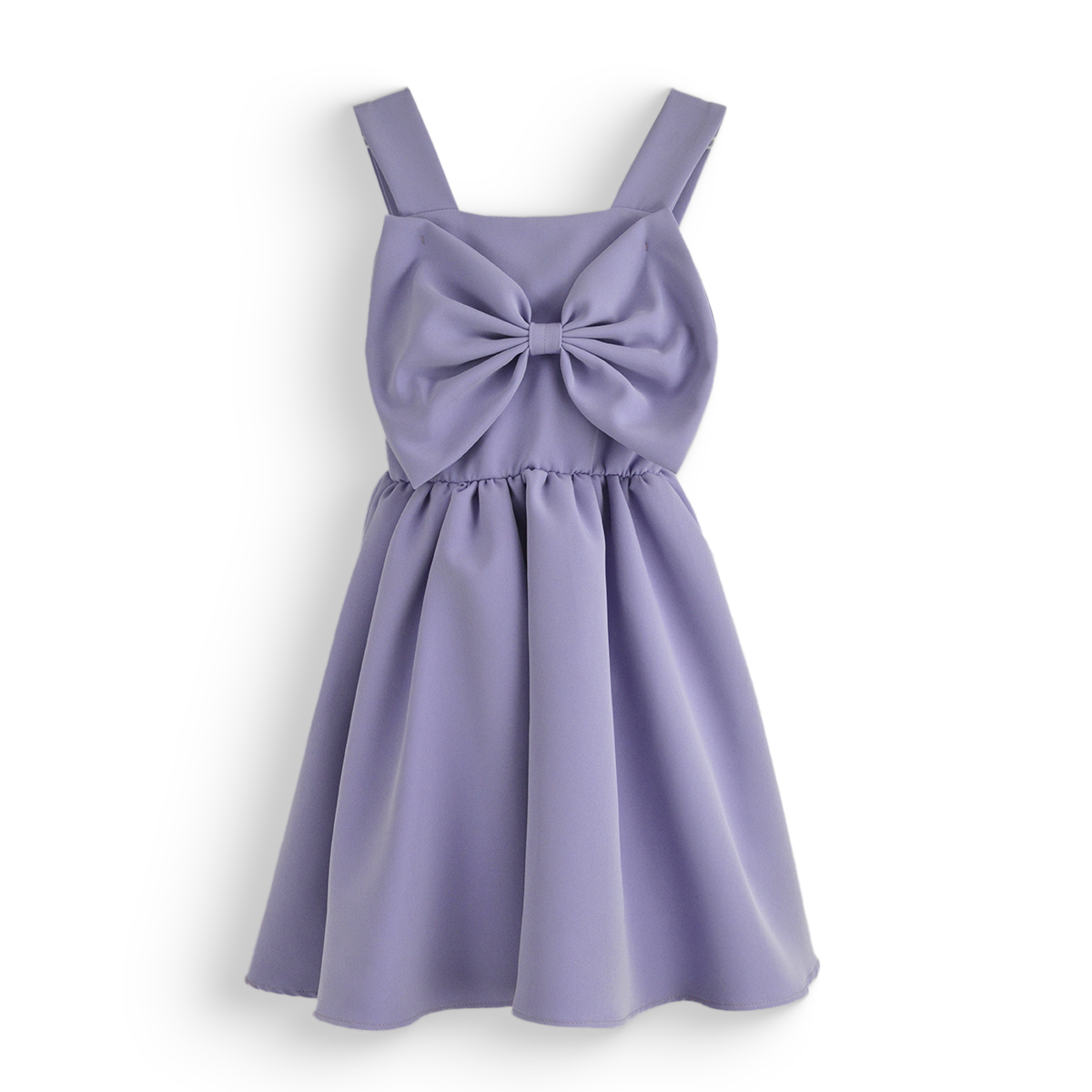 Vestido infantil elegante con falda circular y moño | VENI0152 | tallas ch-m-gr