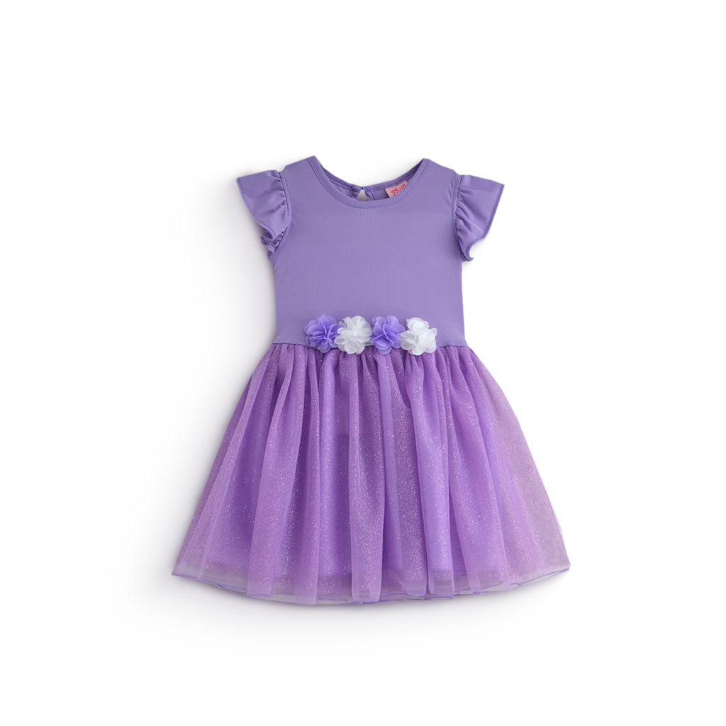 Vestido rib con manga mariposa • 1 a 3 años • Natali 16
