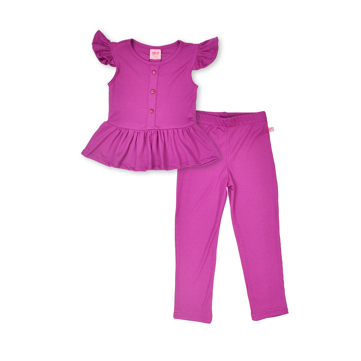 Conjunto blusa pantalón con botones niña FLORY CONI0019