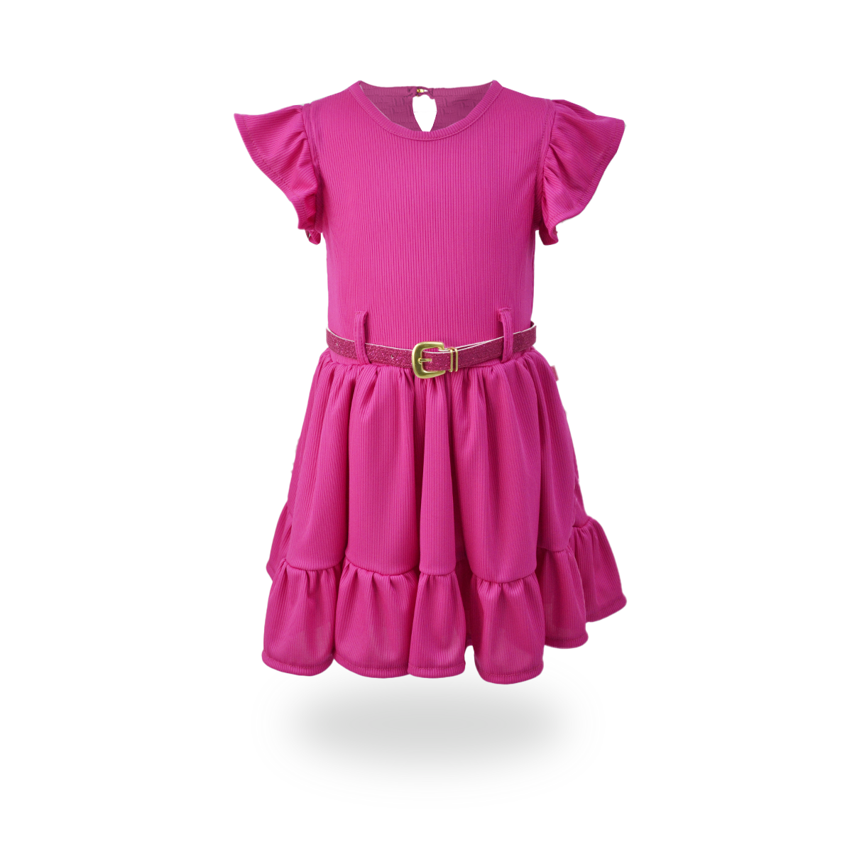 Vestido rib con cinturón • NATALI 5 • tallas 1-2-3 • VEBB0058