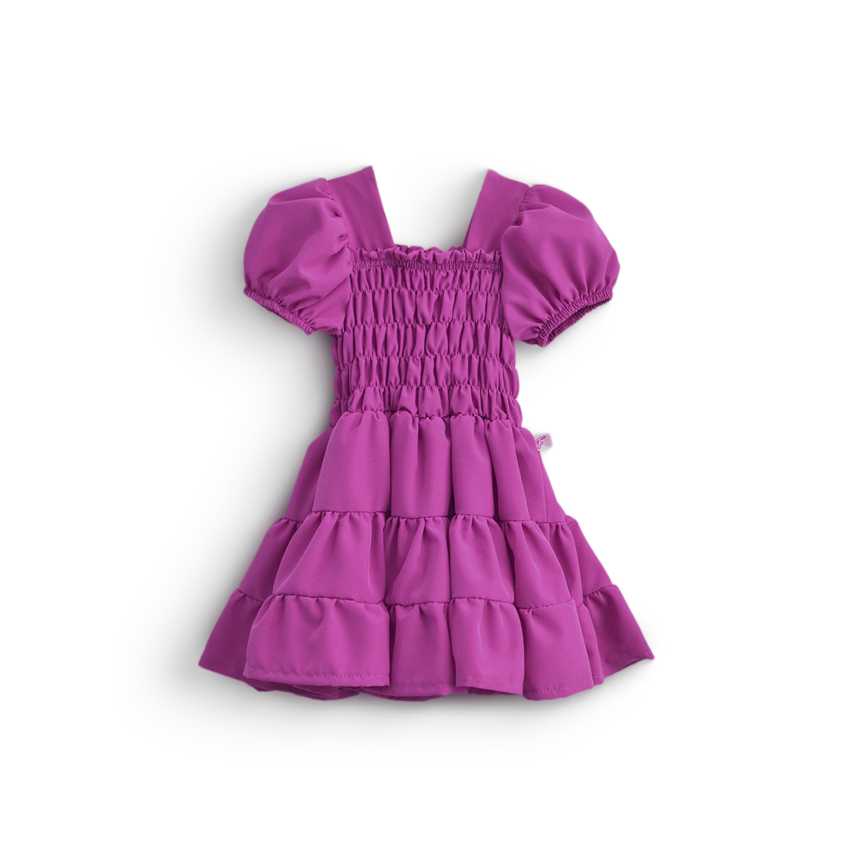 Vestido con manga abullonada bebé Flory VEBB0117