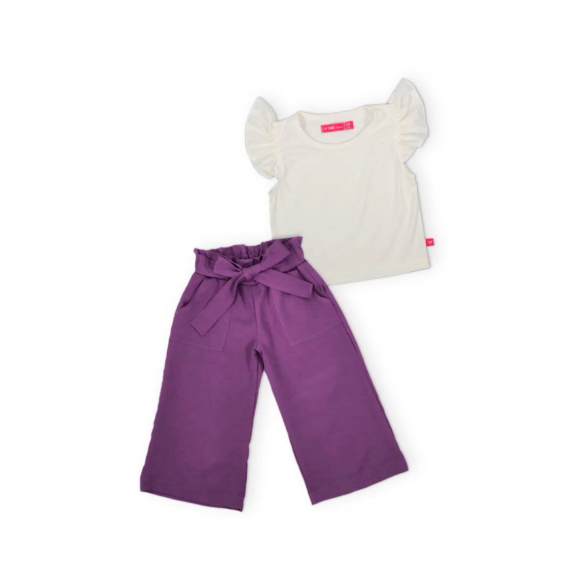 Conjunto blusa pantalón con moño niña FLORY CONI0011