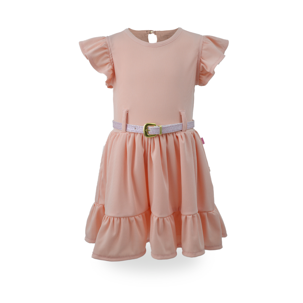 Vestido rib con cinturón • NATALI 5 • tallas 1-2-3 • VEBB0058