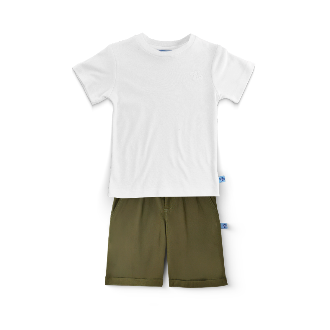 Conjunto de playera básica y bermuda para niño Heri CONN0007