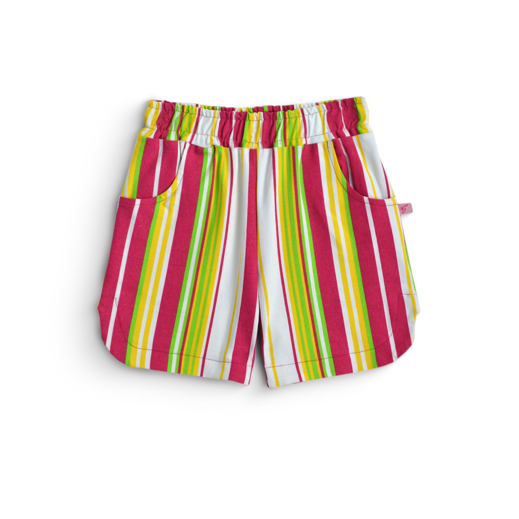 Conjunto de short rayado con blusa • ACAPULCO 1 • tallas 12-14-16  • COJU0006
