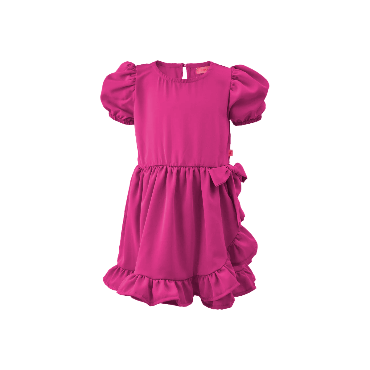 Vestido cruzado con moño bebé FLORY VEBB0035